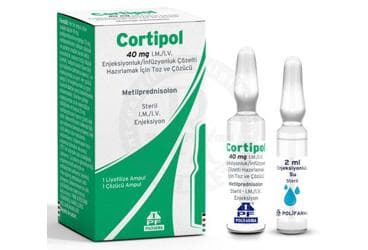 CORTIPOL 40 MG I.M./I.V. ENJEKSIYONLUK/INFUZYONLUK COZELTI HAZIRLAMAK ICIN TOZ VE COZUCU İlaç Görseli