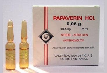 PAPAVERINE HCL 0,06 GR 10 AMPUL İlaç Görseli