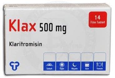 KLAX 500 MG 14 TABLET İlaç Görseli