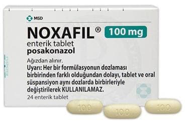 NOXAFIL 100 MG 24 ENTERIK TABLET İlaç Görseli