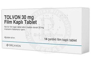 TOLVON 30 MG 14 TABLET İlaç Görseli