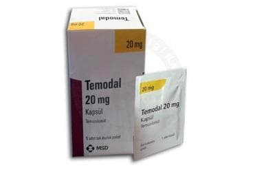 TEMODAL 20 MG SERT KAPSUL İlaç Görseli