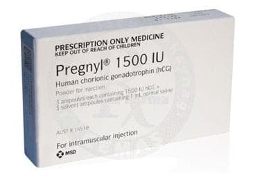 PREGNYL 1500 IU I.M/S.C ENJEKSIYON ICIN LIYOFILIZE TOZ ICEREN FLAKON İlaç Görseli