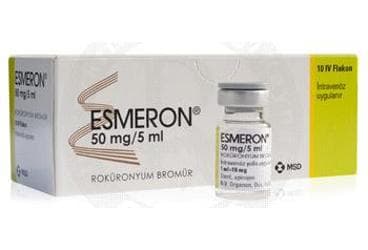 ESMERON 50 MG/5 ML IV ENJEKSIYON ICIN SOLUSYON ICEREN 10 FLAKON İlaç Görseli