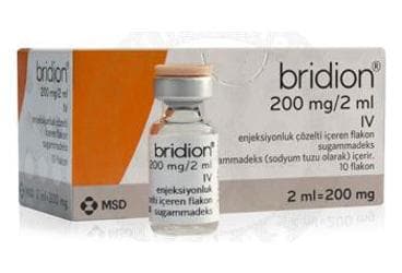BRIDION 200 MG/2 ML IV ENJEKSIYONLUK COZELTI ICEREN 10 FLAKON İlaç Görseli