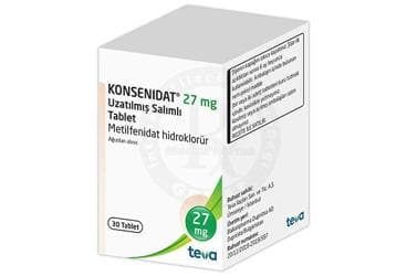 KONSENIDAT 27 MG UZATILMIS SALIMLI TABLET (30 TABLET) İlaç Görseli