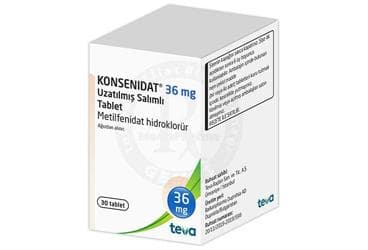 KONSENIDAT 36 MG UZATILMIS SALIMLI TABLET (30 TABLET) İlaç Görseli