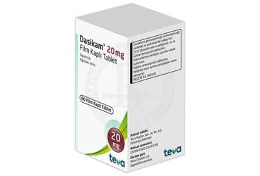 DASIKAM 20 MG FILM KAPLI TABLET (60 TABLET) İlaç Görseli