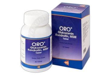 ORO GLUKOZAMIN KONDROITIN MSM TABLET 60 tablet İlaç Görseli
