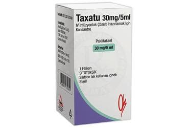 TAXATU 30 MG /5 ML IV INFUZYONLUK COZELTI HAZIRLAMAK ICIN KONSANTRE (1 FLAKON) İlaç Görseli