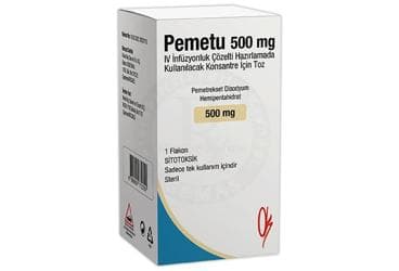 PEMETU 500 MG IV INFUZYONLUK COZELTI HAZIRLAMADA KULLANILACAK KONSANTRE ICIN TOZ (1 FLAKON) İlaç Görseli
