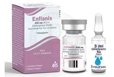 ENFLANIS 200 MG IM/IV ENJEKSIYONLUK COZELTI HAZIRLAMAK ICIN TOZ VE COZUCU (1 FLAKON+1 COZUCU AMPUL) İlaç Görseli