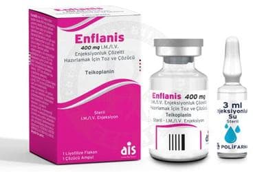 ENFLANIS 400 MG IM/IV ENJEKSIYONLUK COZELTI HAZIRLAMAK ICIN TOZ VE COZUCU (1 FLAKON+1 COZUCU AMPUL) İlaç Görseli
