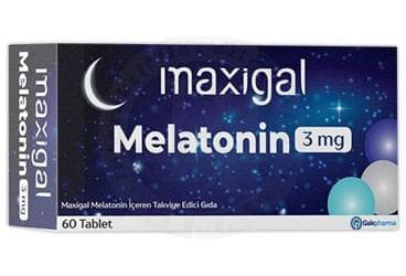 MAXIGAL MELATONIN TABLET 3 mg 60 tablet İlaç Görseli