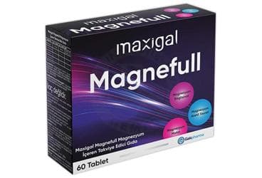 MAXIGAL MAGNEFULL MAGNEZYUM ICEREN TAKVIYE EDICI GIDA TABLET 60 tablet İlaç Görseli