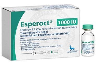 ESPEROCT 1000 IU ENJEKSIYONLUK COZELTI HAZIRLAMAK ICIN TOZ VE COZUCU (1 FLAKON) İlaç Görseli