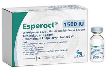 ESPEROCT 1500 IU ENJEKSIYONLUK COZELTI HAZIRLAMAK ICIN TOZ VE COZUCU (1 FLAKON) İlaç Görseli