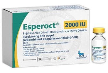 ESPEROCT 2000 IU ENJEKSIYONLUK COZELTI HAZIRLAMAK ICIN TOZ VE COZUCU (1 FLAKON) İlaç Görseli