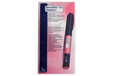 NOVOMIX 50 FLEXPEN 100 IU / ML  3 ML  KULL. HAZIR DOLU ENJ. KALEMI ICINDE SUSPANSIYON,5 FLEXPEN İlaç Görseli