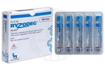 RYZODEG PENFILL 100 U/ML ENJEKSIYONLUK COZELTI ICEREN KARTUS (5 KARTUS) İlaç Görseli