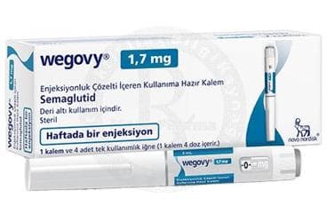 WEGOVY 1,7 MG ENJEKSIYONLUK COZELTI IÇEREN KULLANIMA HAZIR KALEM (1 KALEM) İlaç Görseli