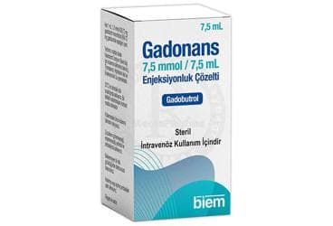 GADONANS 7,5 MMOL/7,5 ML ENJEKSIYONLUK COZELTI İlaç Görseli