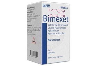 BIMEXET 500 MG IV INFUZYONLUK COZELTI HAZIRLAMADA KULLANILACAK KONSANTRE ICIN TOZ (1 FLAKON) İlaç Görseli