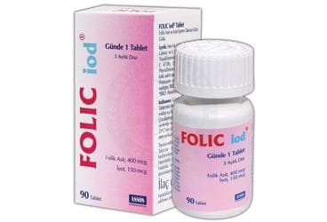 FOLIC IOD TABLET 90 tablet İlaç Görseli