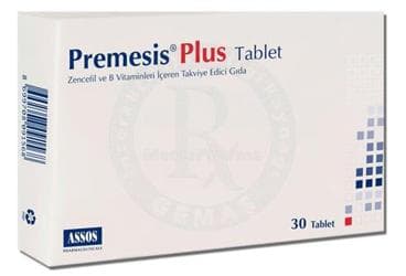 PREMESIS PLUS TABLET ZENCEFIL VE B VITAMINLERI ICEREN TAKVIYE EDICI GIDA 30 tablet İlaç Görseli