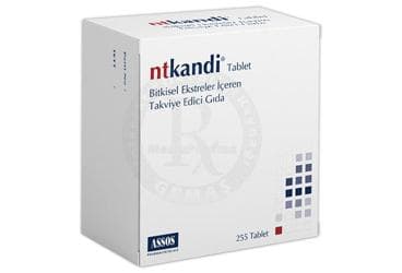 NTKANDI TABLET BITKISEL EKSTRELER ICEREN TAKVIYE EDICI GIDA 255 tablet İlaç Görseli