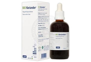 BIO-KORIANDER ORGANIK KISNIS EKSTRESI ICEREN SIVI TAKVIYE EDICI GIDA 100% 100 ml şişe İlaç Görseli