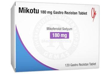 MIKOTU 180 MG GASTRO REZISTAN TABLET (120 TABLET) İlaç Görseli