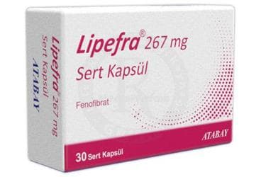 LIPEFRA 267 MG SERT KAPSUL (30 KAPSUL) İlaç Görseli