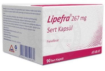 LIPEFRA 267 MG SERT KAPSUL (90 KAPSUL) İlaç Görseli
