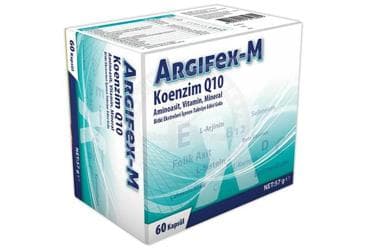 ARGIFEX M KOENZIM Q10 TAKVIYE EDICI GIDA - ELLA FARMA 60 kapsül İlaç Görseli
