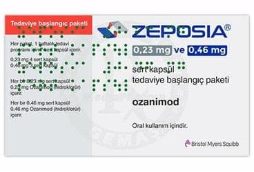 ZEPOSIA 0,23 MG VE 0,46 MG SERT KAPSUL TEDAVIYE BASLANGIC PAKETI (7 KAPSUL) İlaç Görseli