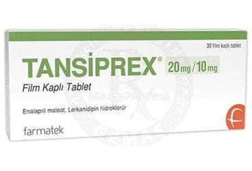 TANSIPREX 20 MG/10 MG FILM KAPLI TABLET (30 TABLET) İlaç Görseli