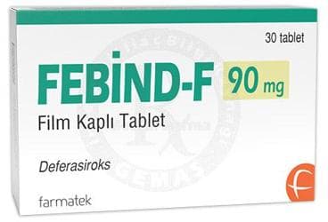 FEBIND-F 90 MG FILM KAPLI TABLET (30 TABLET) İlaç Görseli