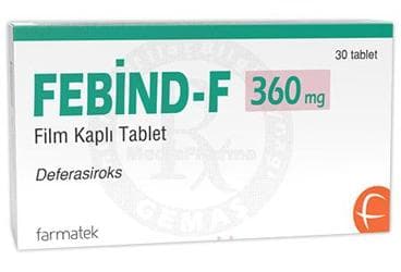 FEBIND-F 360 MG FILM KAPLI TABLET (30 TABLET) İlaç Görseli