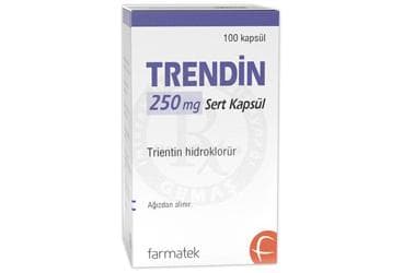 TRENDIN 250 MG SERT KAPSUL (100 KAPSUL) İlaç Görseli