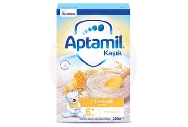 APTAMIL KASIK 7 TAHILLI VE BALLI KAHVALTI TAHIL BAZLI BEBEK VE KUCUK COCUK EK GIDASI 250 g toz İlaç Görseli