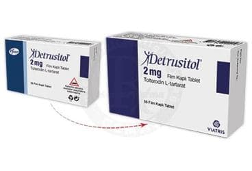 DETRUSITOL 2 MG FILM KAPLI TABLET (56 TABLET) İlaç Görseli