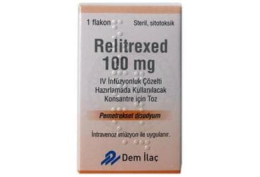 RELITREXED 100 MG IV INFUZYONLUK COZELTI HAZIRLAMADA KULLANILACAK KONSANTRE ICIN TOZ (1 FLAKON) İlaç Görseli