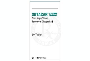 SOTACAR 245 MG FILM KAPLI TABLET (30 TABLET) İlaç Görseli