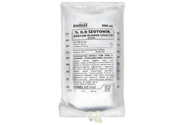 BIOFLEKS %0.9 IZOTONIK SODYUM KLORUR SOLUSYONU 3000 ML (PVC TORBA) SETSIZ İlaç Görseli