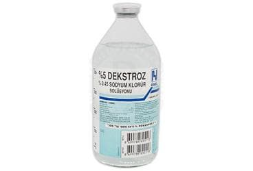 %5 DEKSTROZ %0,45 SODYUM KLORUR SOLUSYONU 500 ML SETSIZ SISE İlaç Görseli