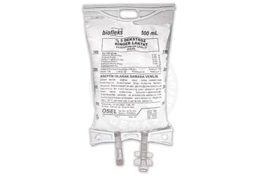 BIOFLEKS %5 DEKSTROZ RINGER LAKTAT ENJEKTABL SOL  (PVC TORBA)   500 ML SETLI İlaç Görseli