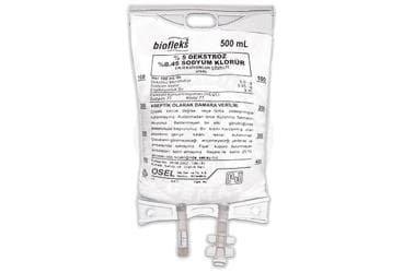BIOFLEKS %5 DEKSTROZ%0.45 500 ML SOLUSYON (PVC TORBA) SETSIZ İlaç Görseli