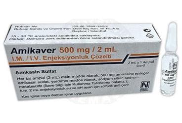 AMIKAVER 500 MG 1 AMPUL İlaç Görseli
