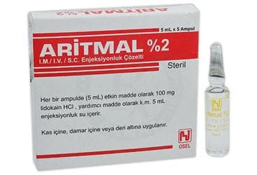 ARITMAL %2 100 MG 5 ML 5 AMPUL İlaç Görseli